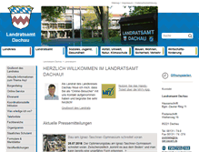 Tablet Screenshot of landratsamt-dachau.de